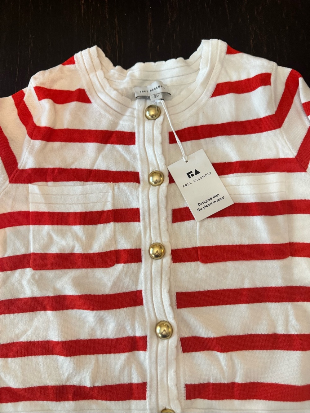 NWT! Free Assembly Women's Long Sleeve w/ Pockets Cardigan Sweater Size Medium - Picture 11 of 11